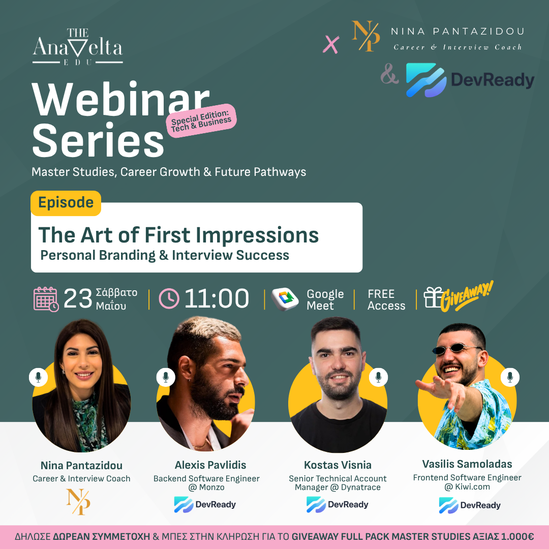 The Art of First Impressions: Personal Branding & Interview Success